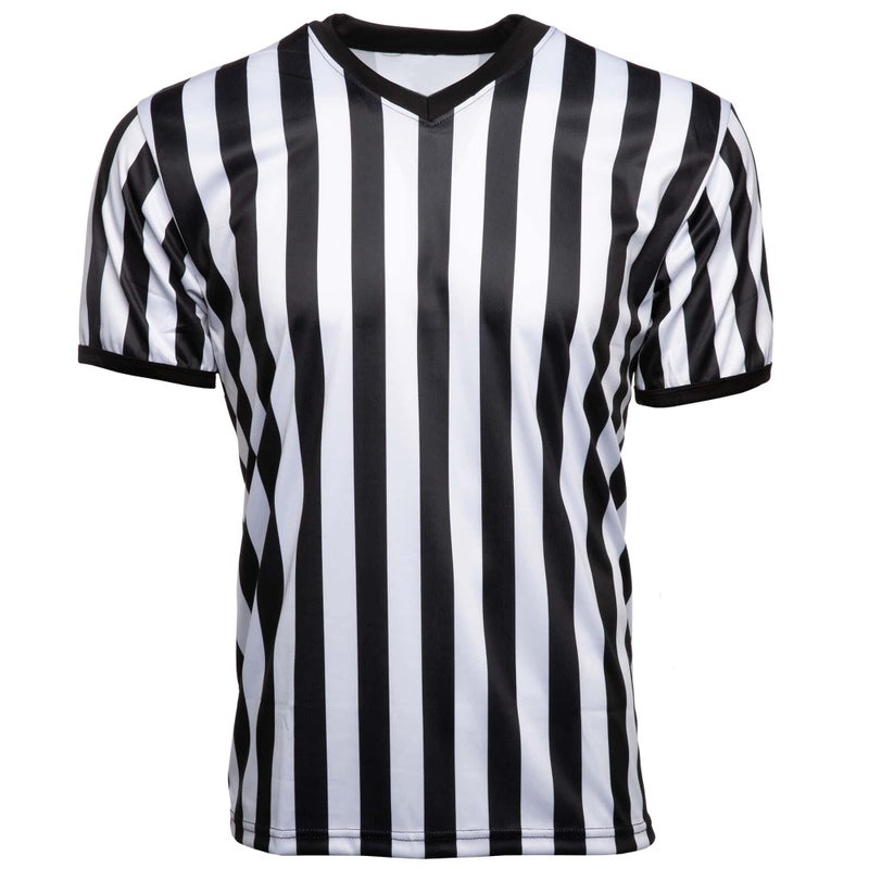 Murray Sporting Goods Men's V-Neck Referee Shirt | Menâ€™s Official Short Sleeve Pro-Style V-Neck Officiating Halloween Costume (XX-Large) - Image 1